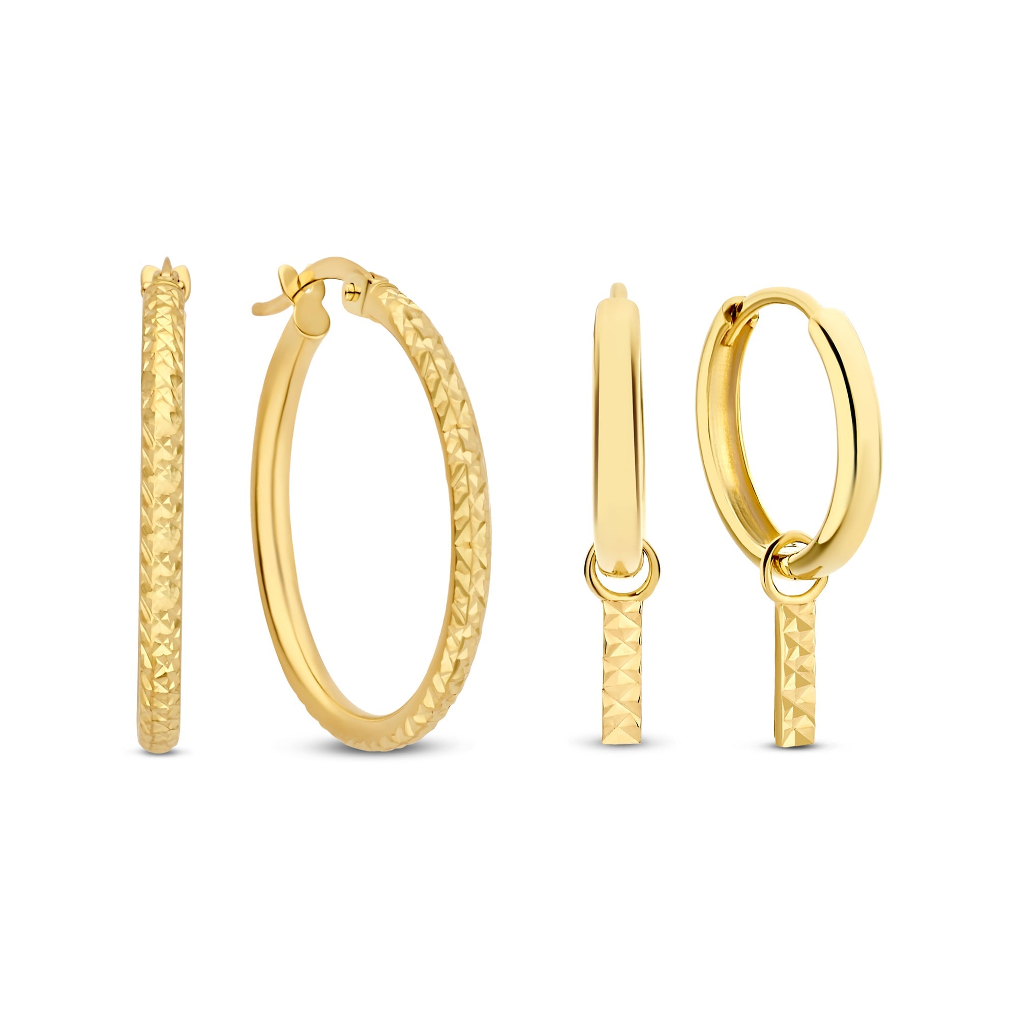 Cadeau d'Isabel 14 karat gold earring set