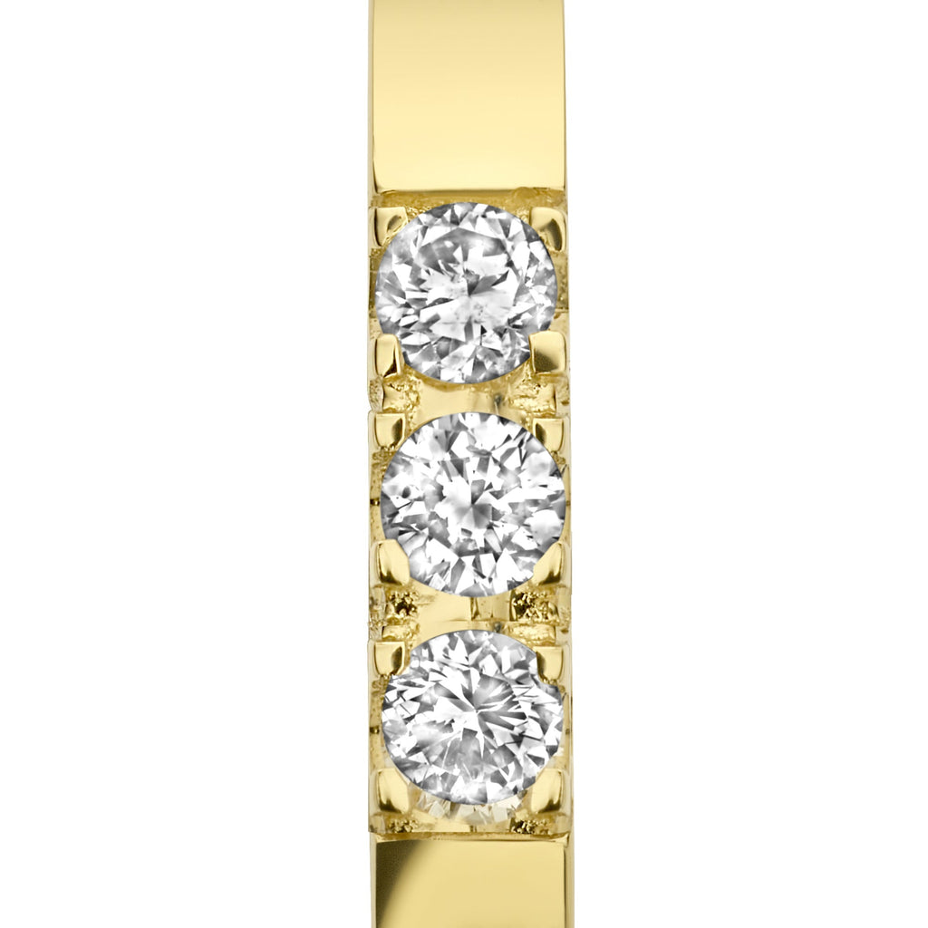 De la Paix Madeline 14 karat gold hoop earrings with diamond 0.15 ct