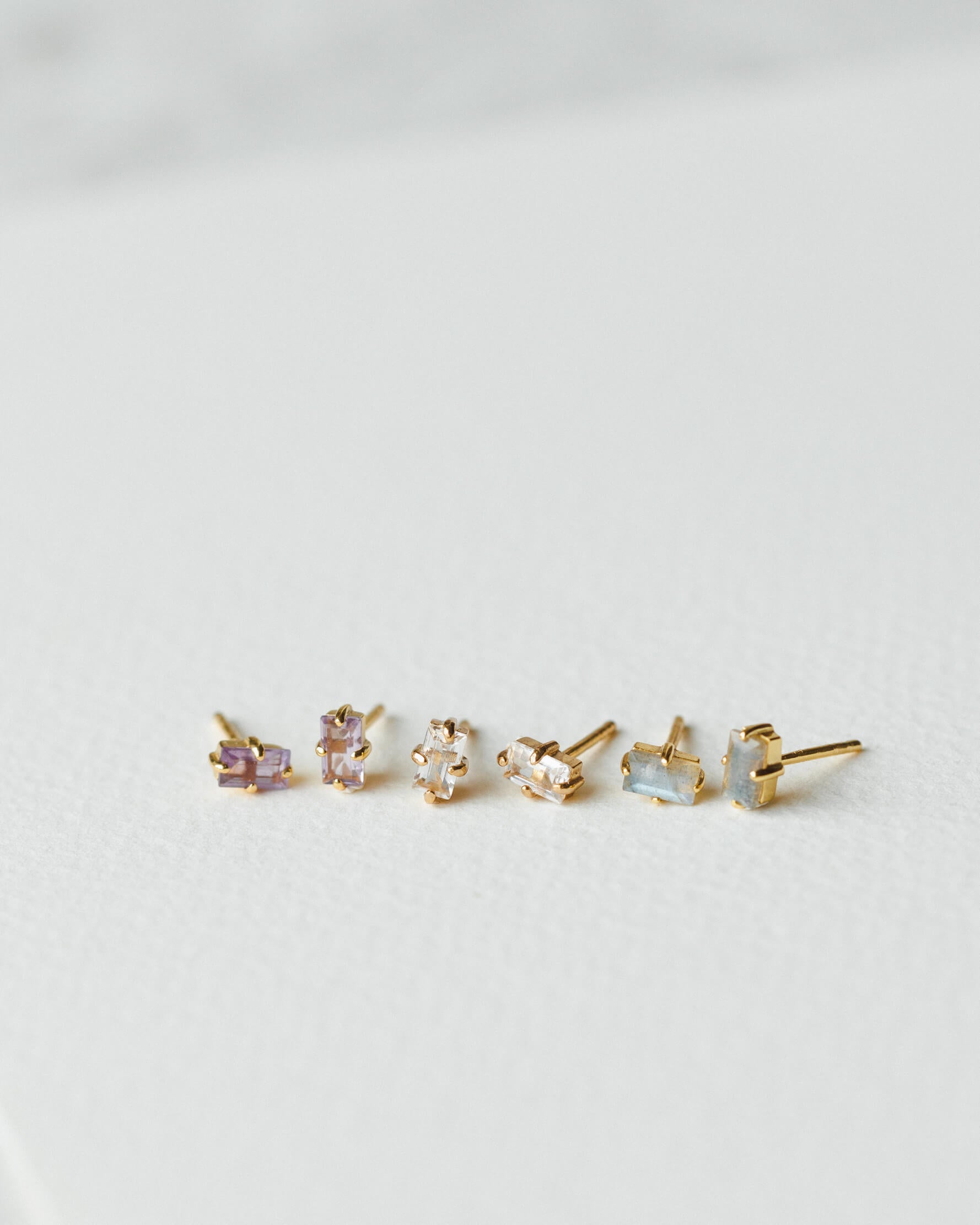 Grand Baguette Studs