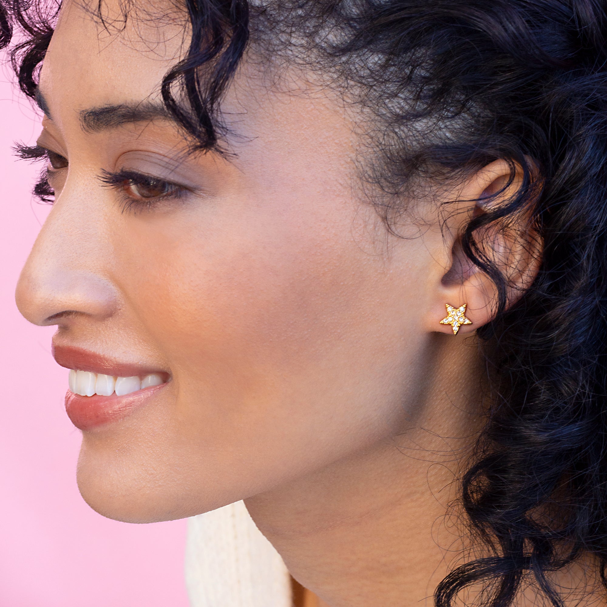 Pavé Star Stud Earrings