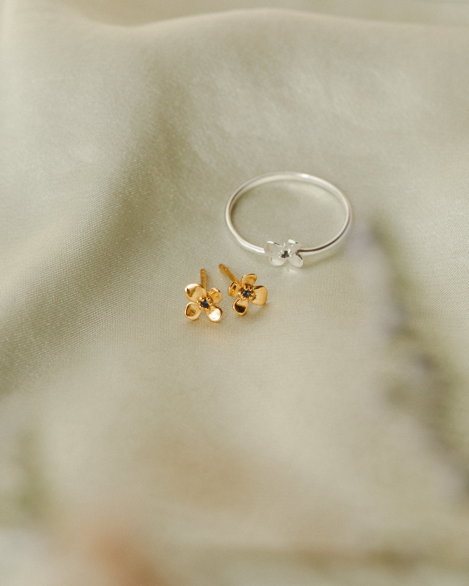 Midnight Blossom Studs
