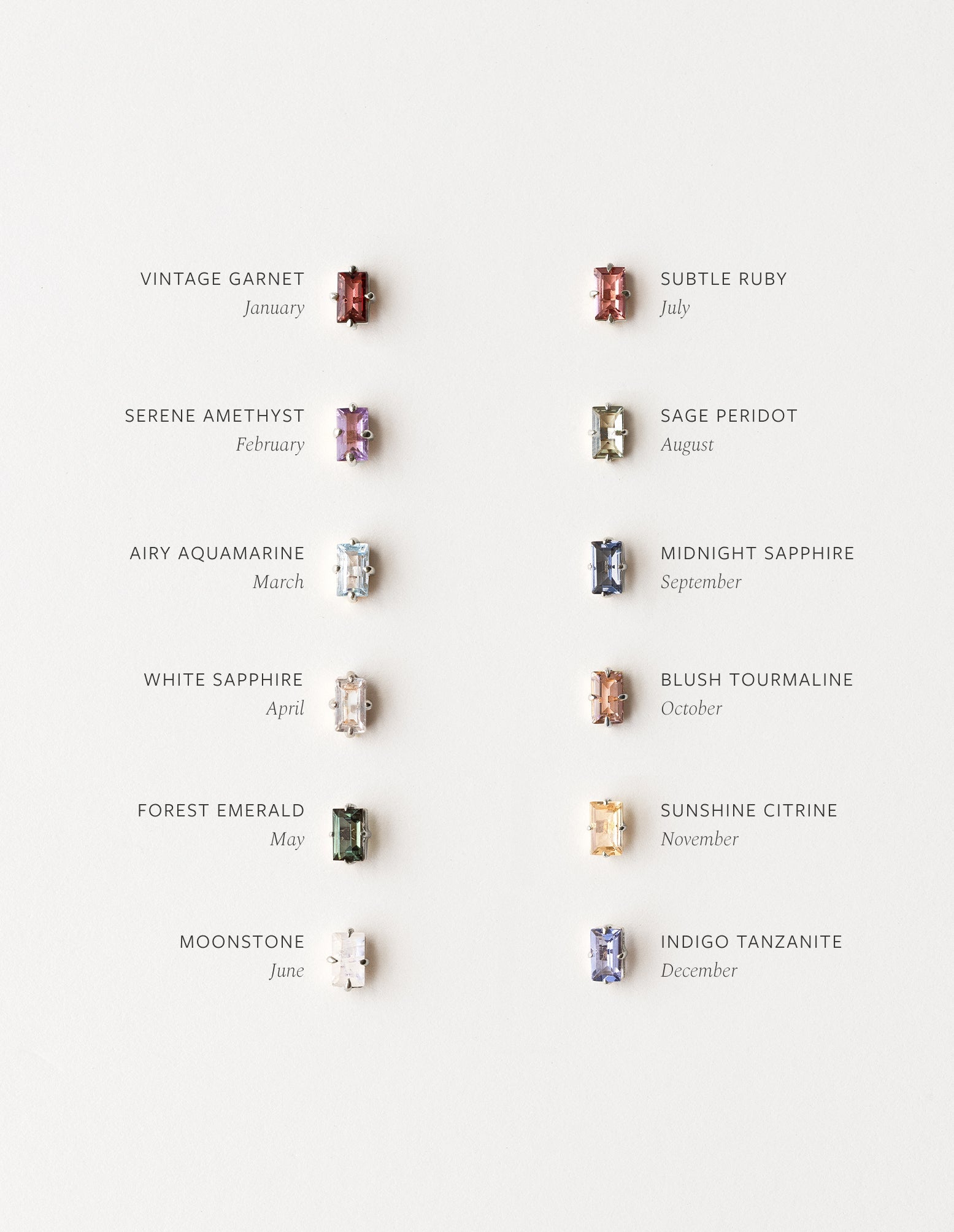 Grand Baguette Studs