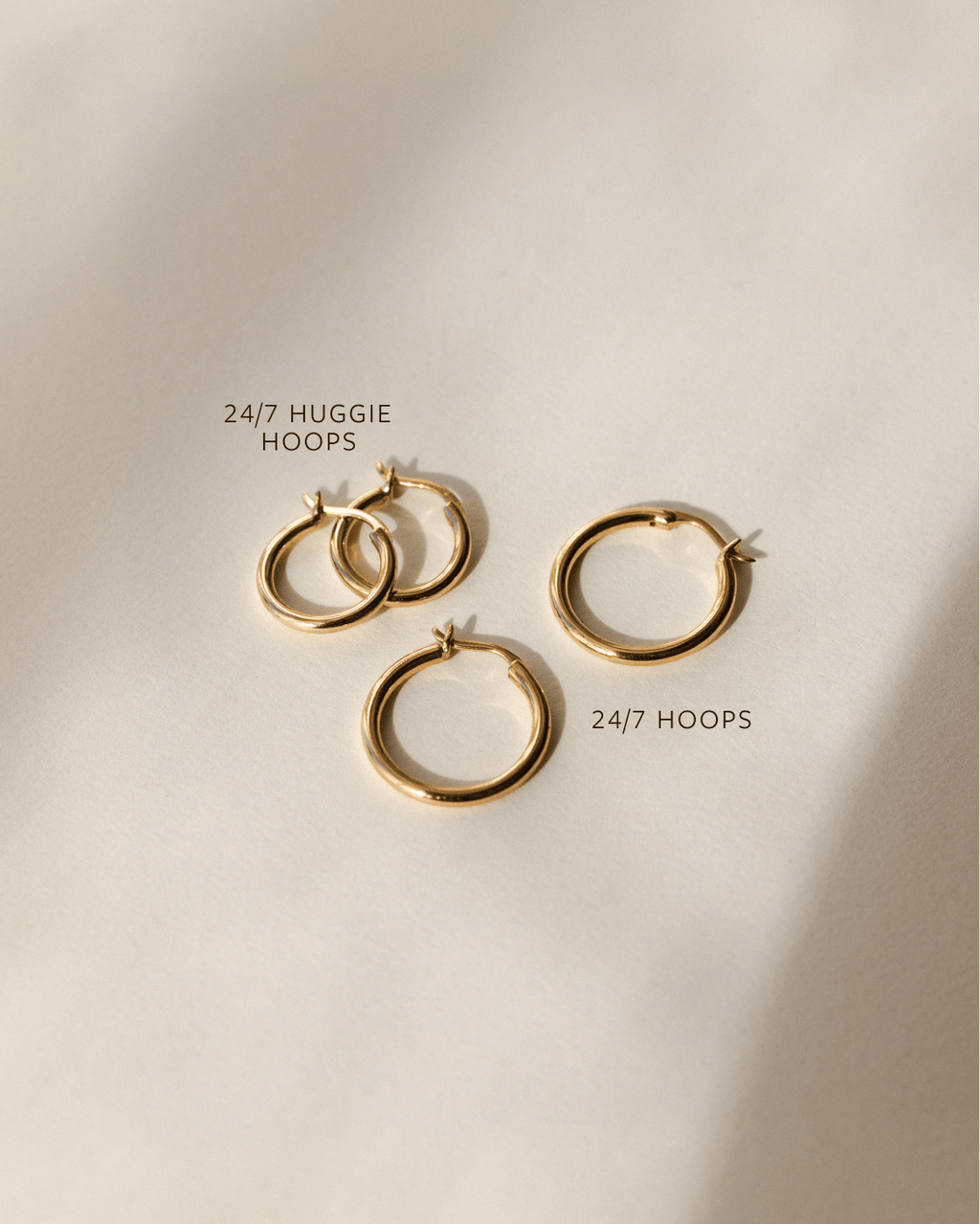 Solid Gold 24/7 Hoops