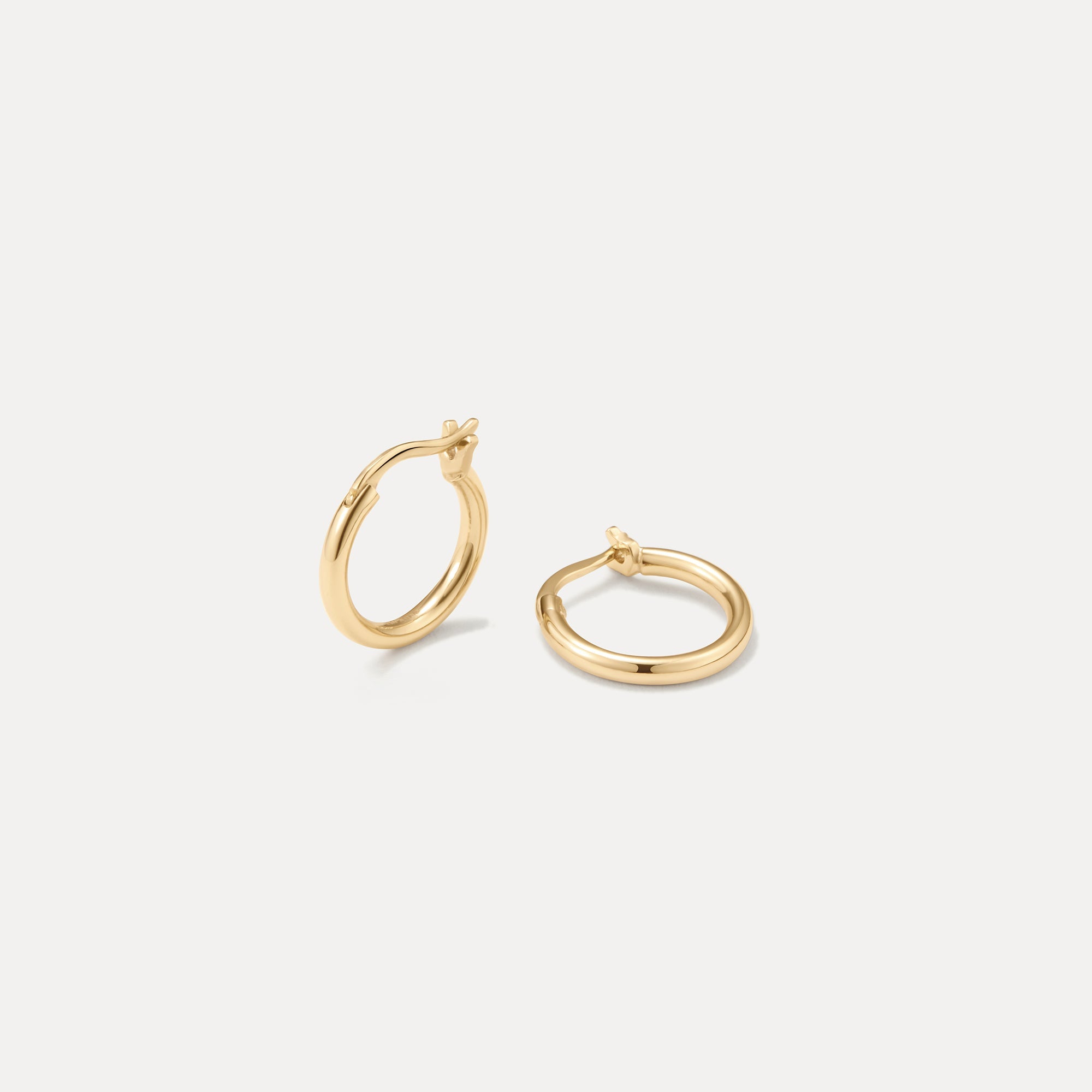 Solid Gold 24/7 Huggie Hoops