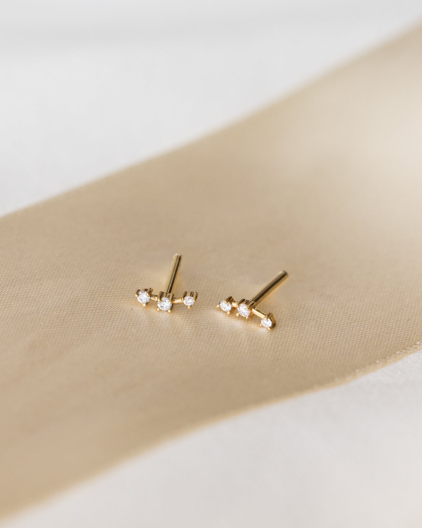Astra Diamond Bar Studs