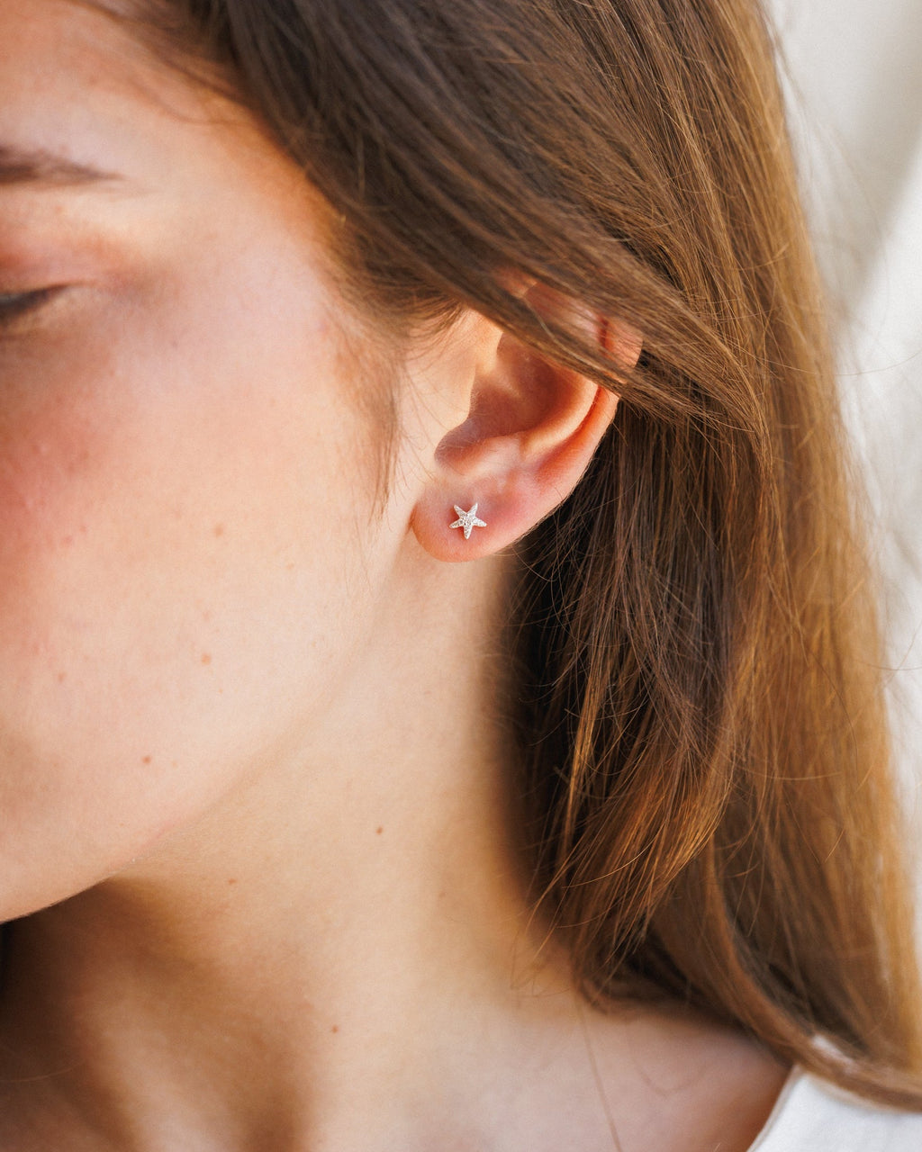 Pavé Sea Star Studs