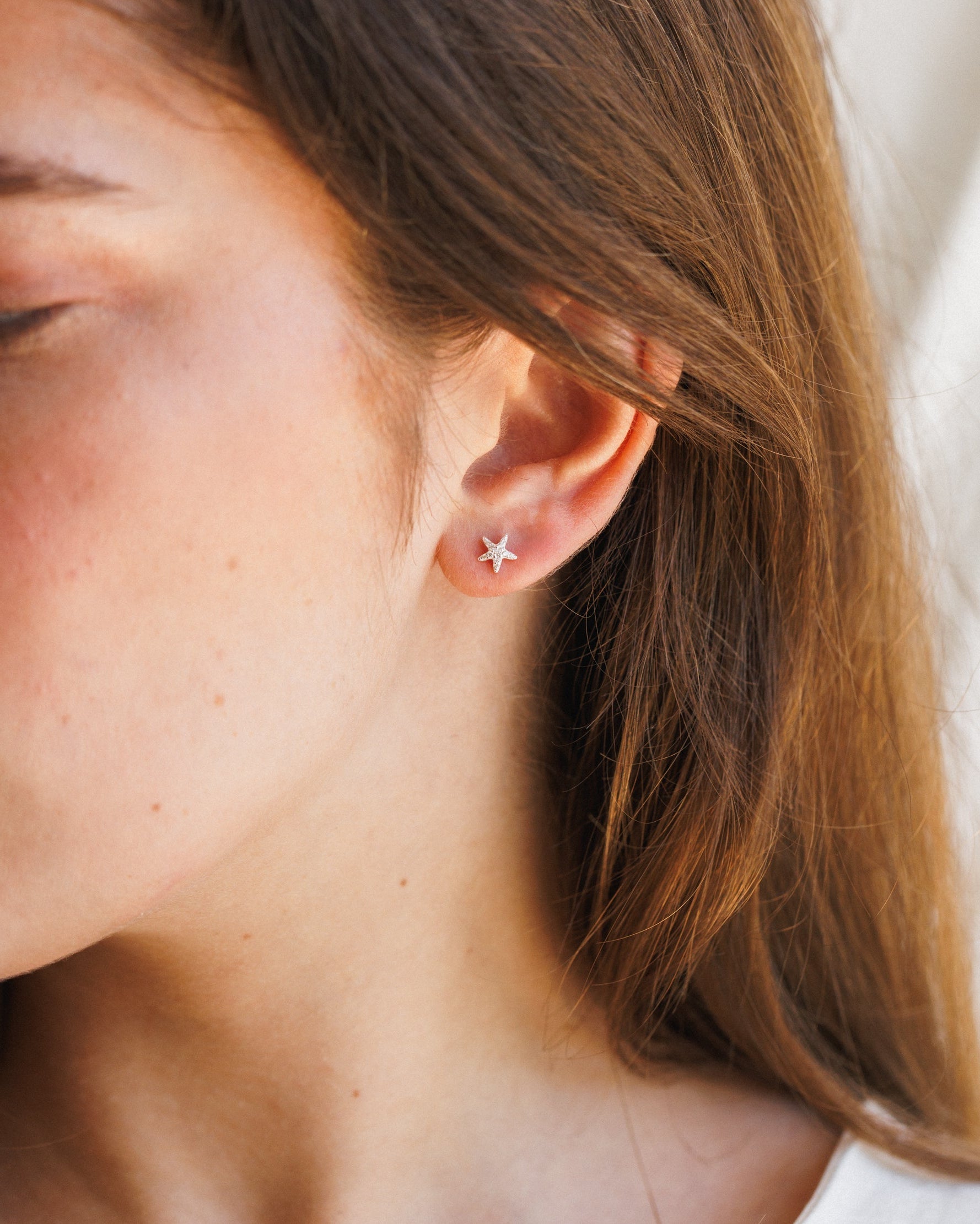 Pavé Sea Star Studs