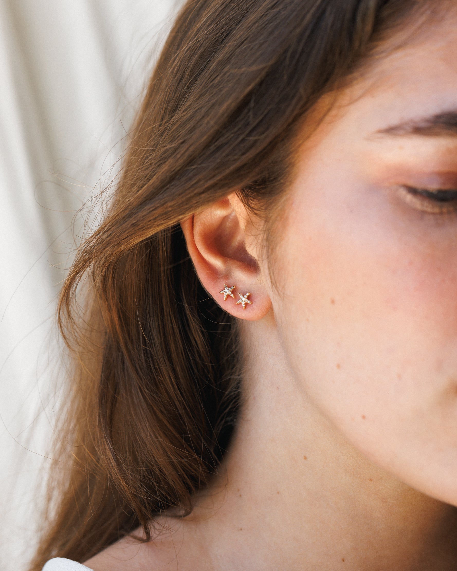 Pavé Sea Star Studs