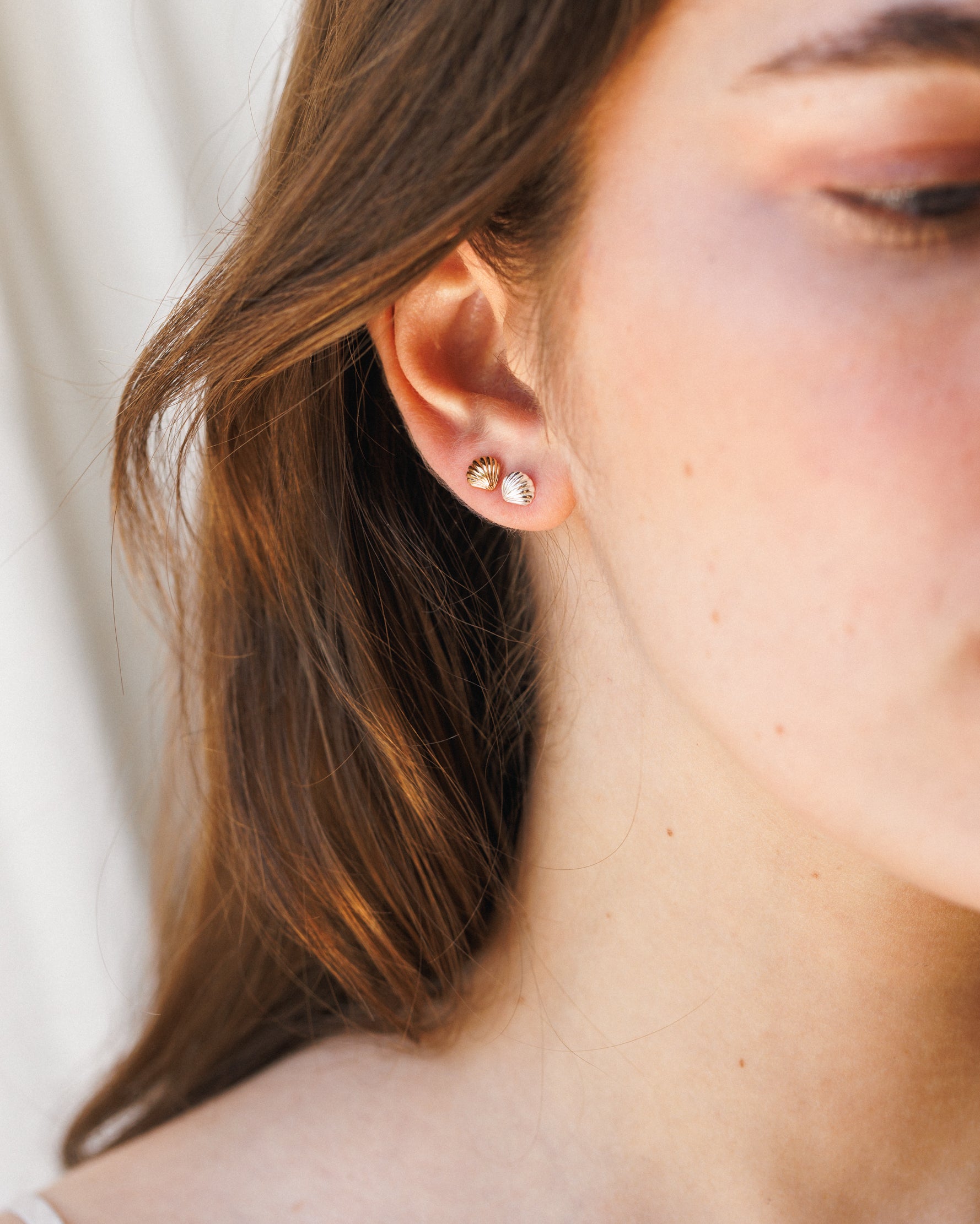 Baby Seashell Studs