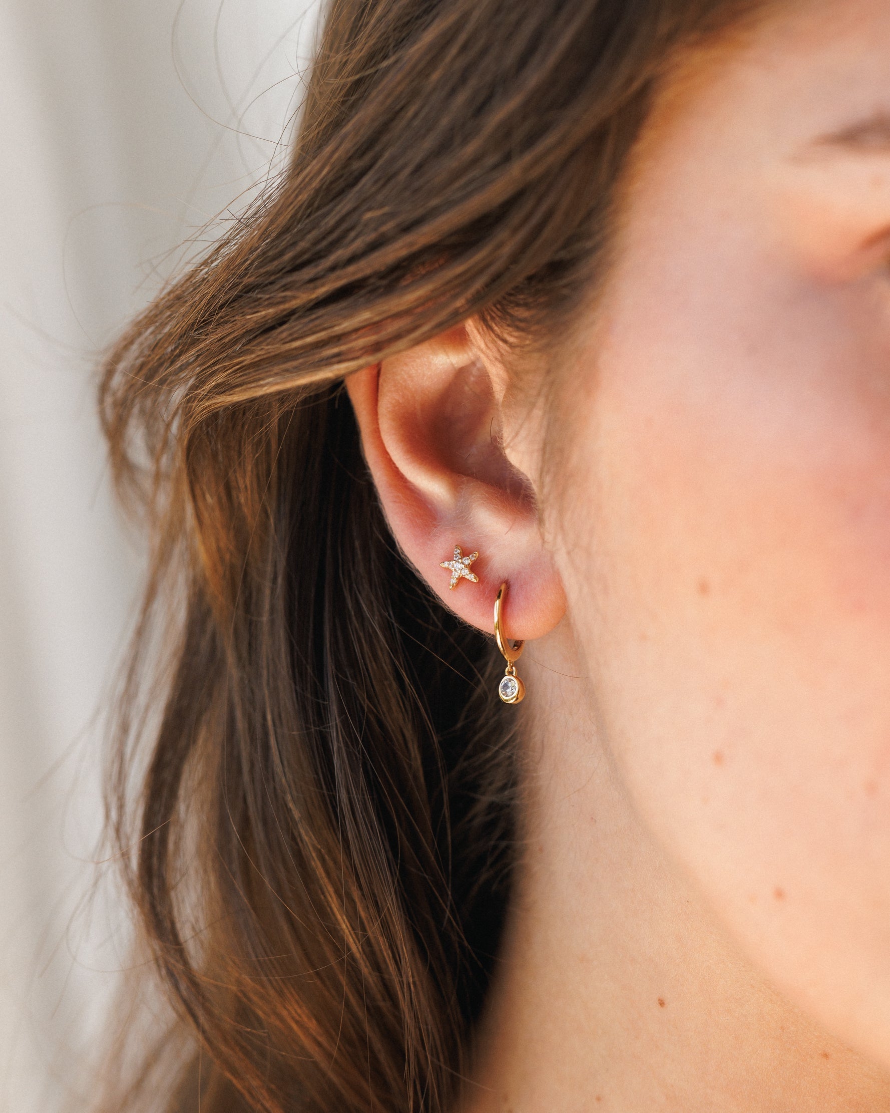 Pavé Sea Star Studs